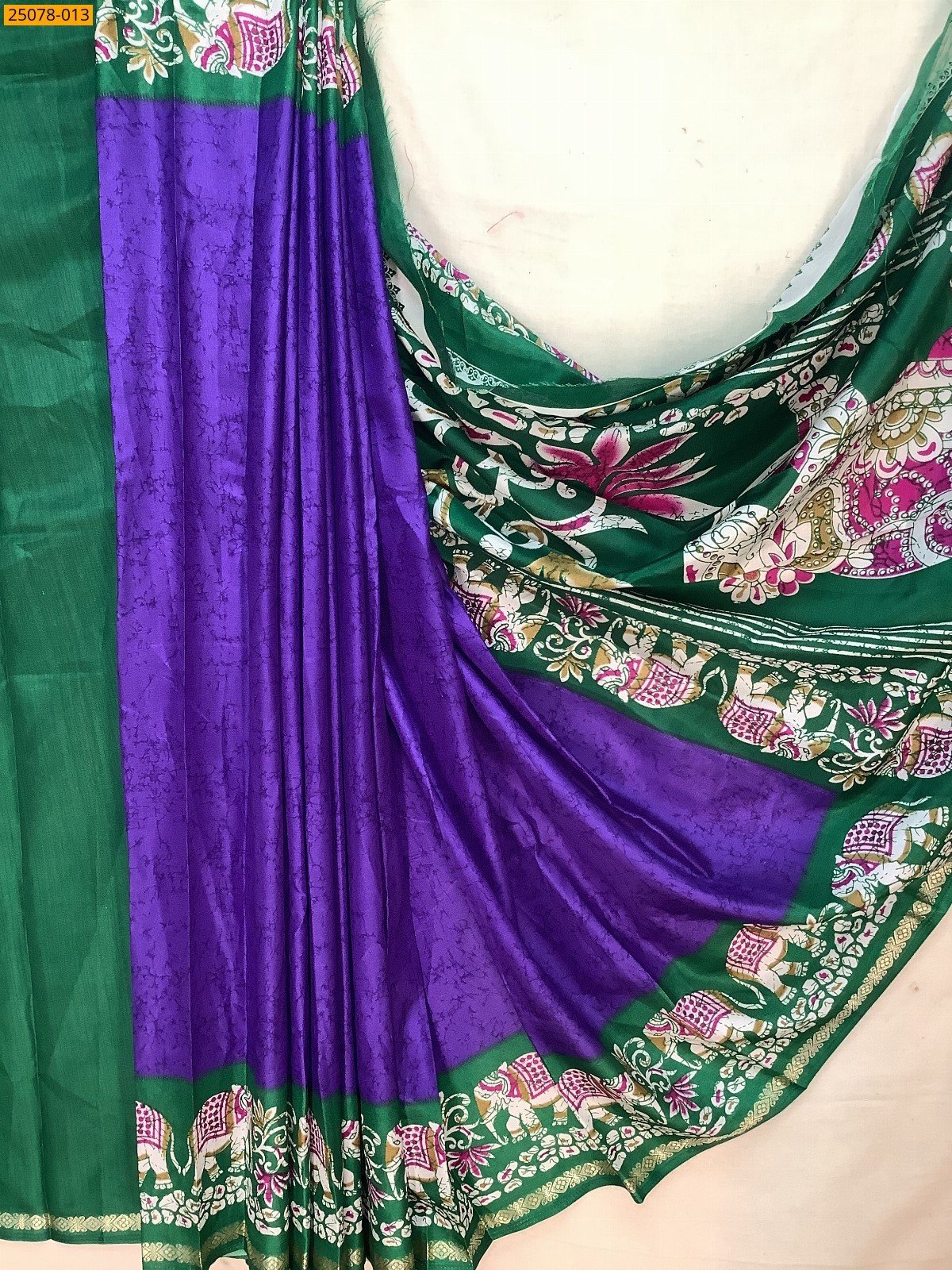 Violet Fancy crepe silk printed sarees