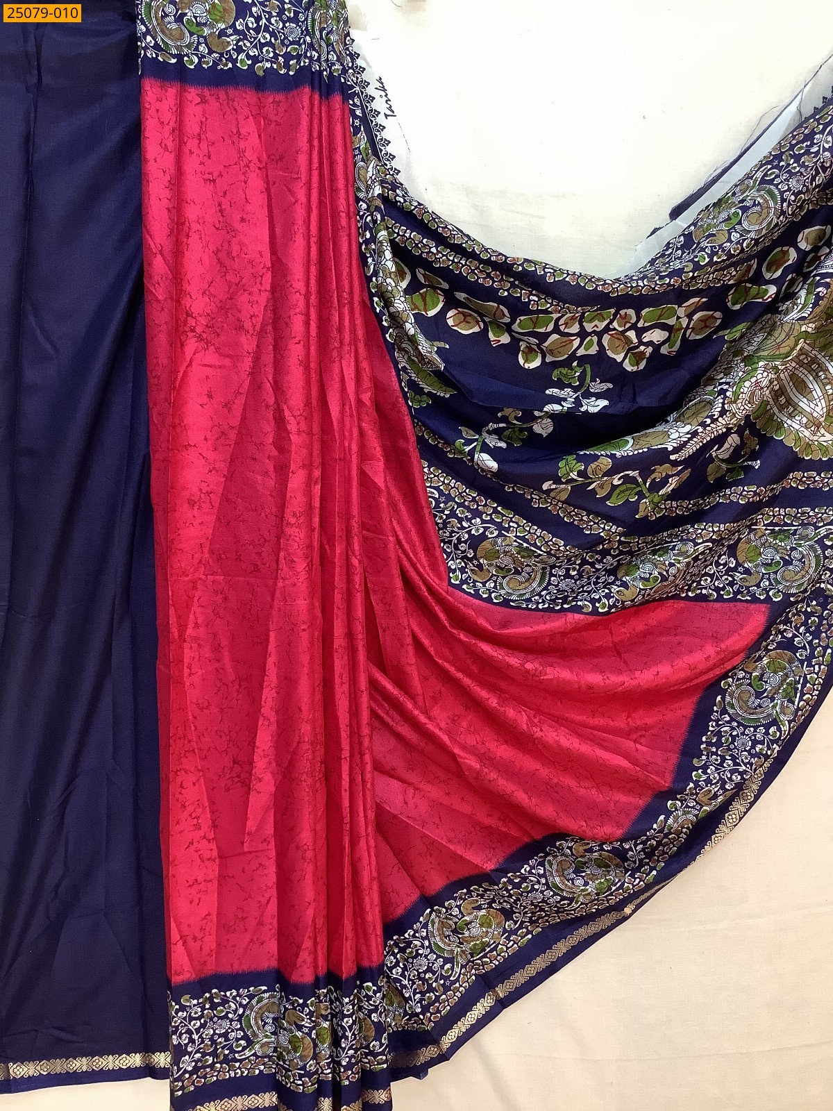 Fancy crepe silk printed sarees
