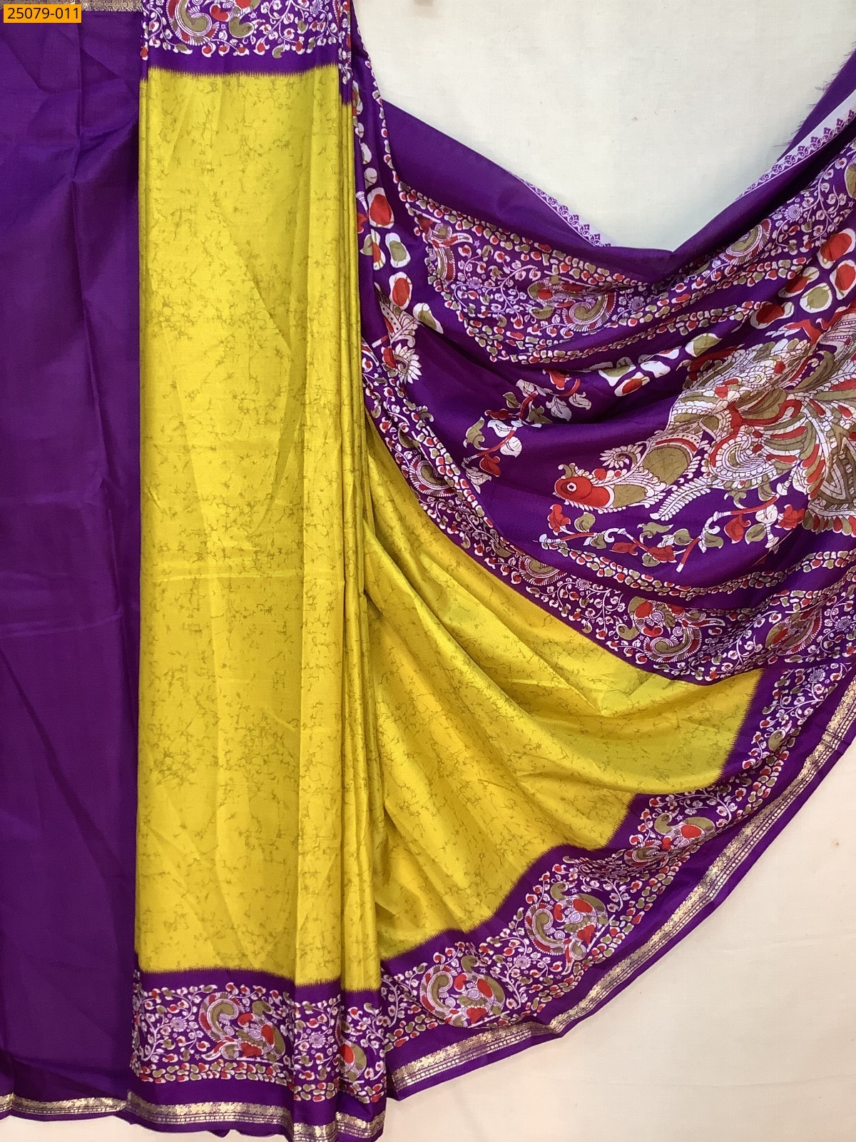 Fancy crepe silk printed sarees