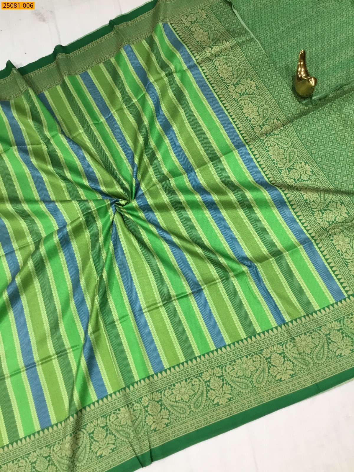 Light Green Fancy chanderi silk sarees