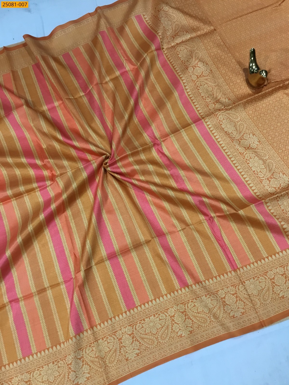 Brown Fancy chanderi silk sarees