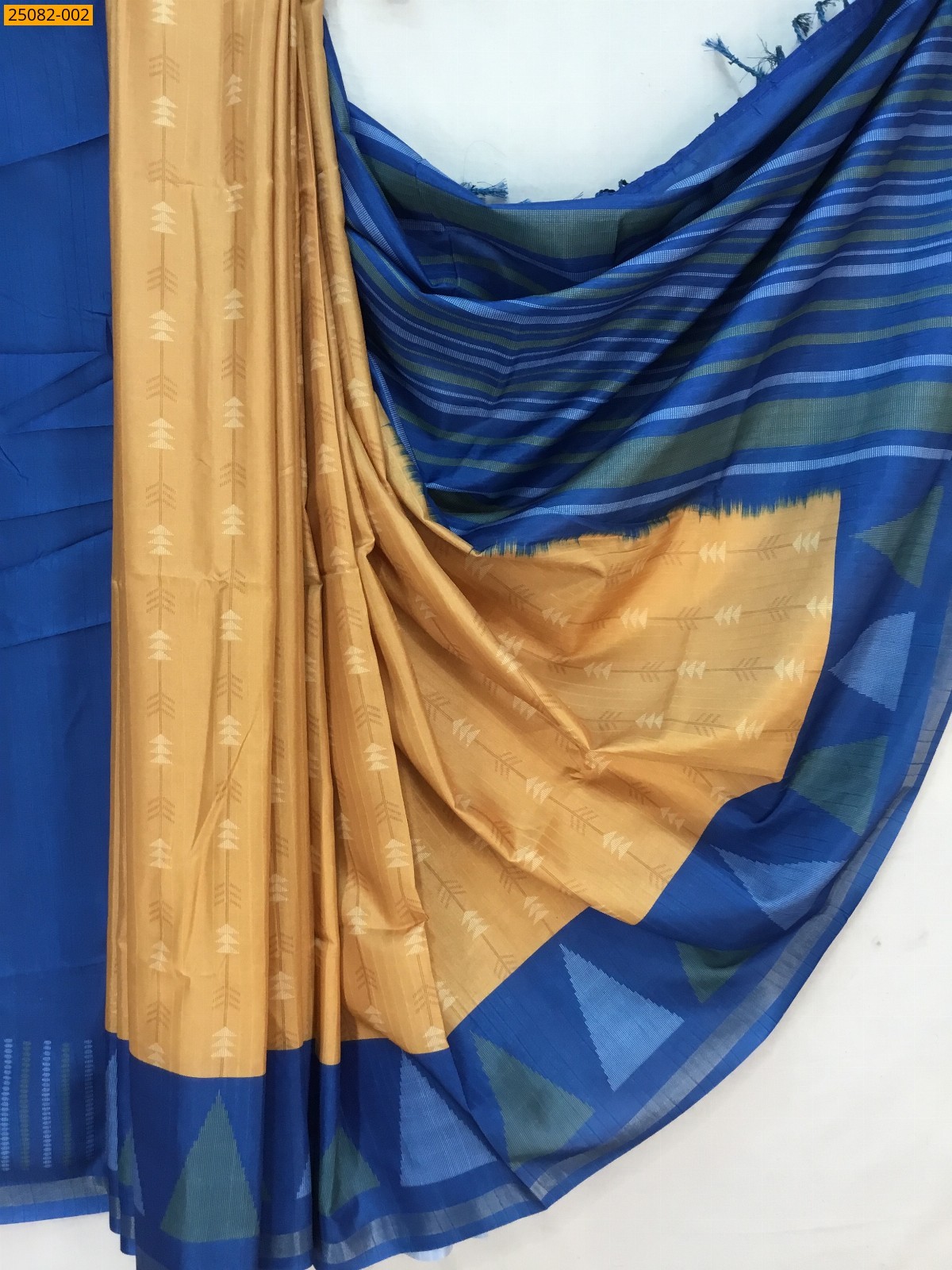 Yellow Fancy Chanderi silk sarees