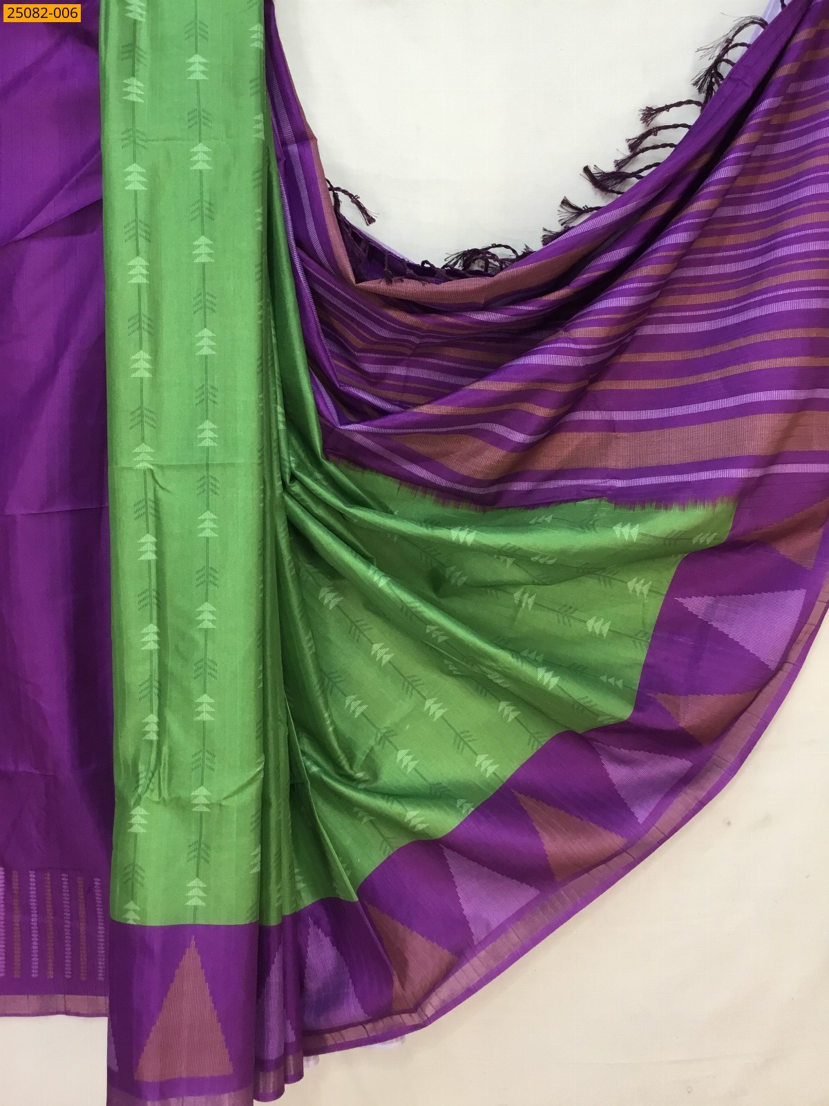 Green Fancy Chanderi silk sarees
