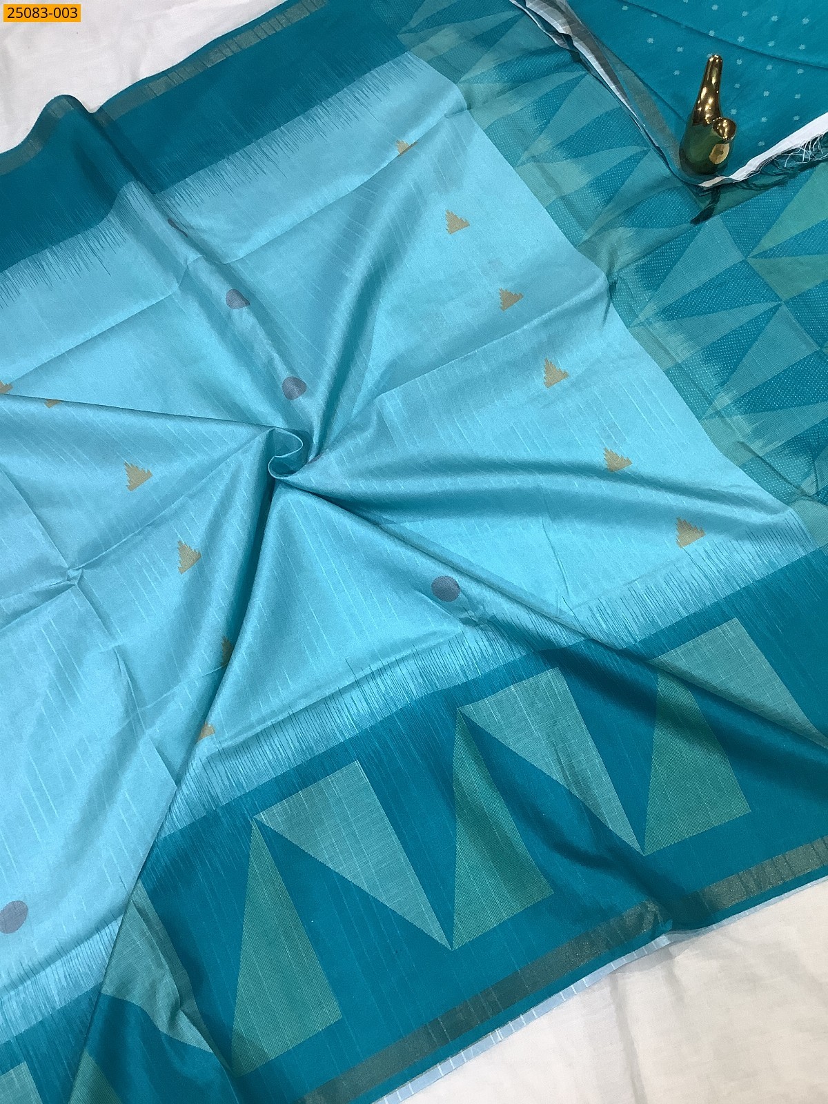 Blue Fancy Chanderi Silk sarees