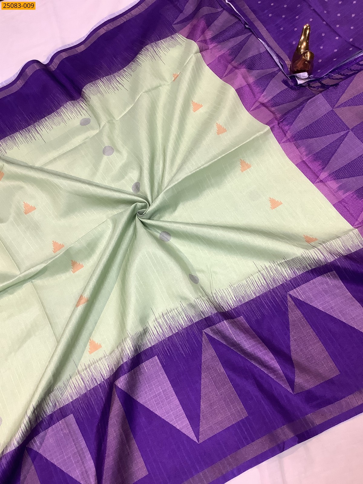 Light Green Fancy Chanderi Silk sarees