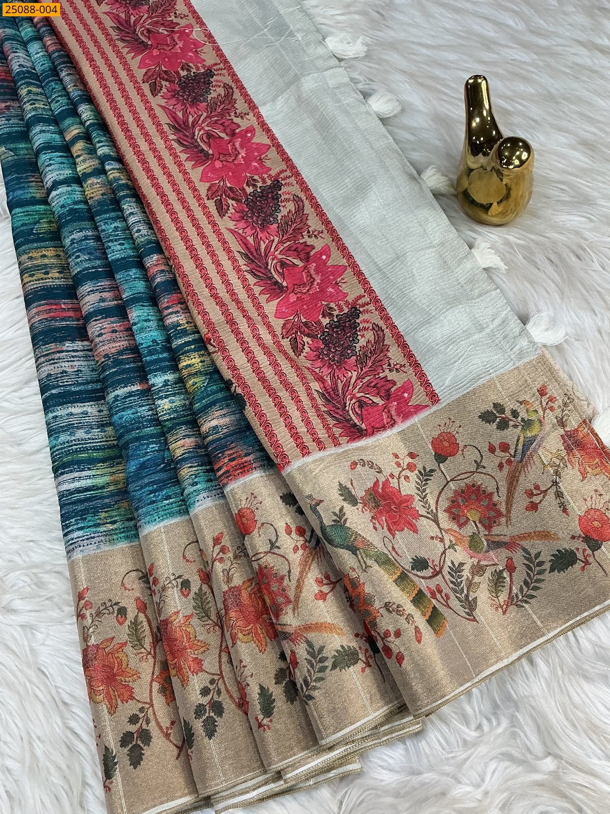 Fancy Crush Silk Saree