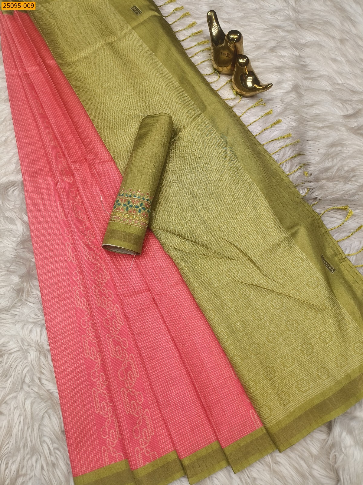 Rose Fancy Kamlam Silk Saree