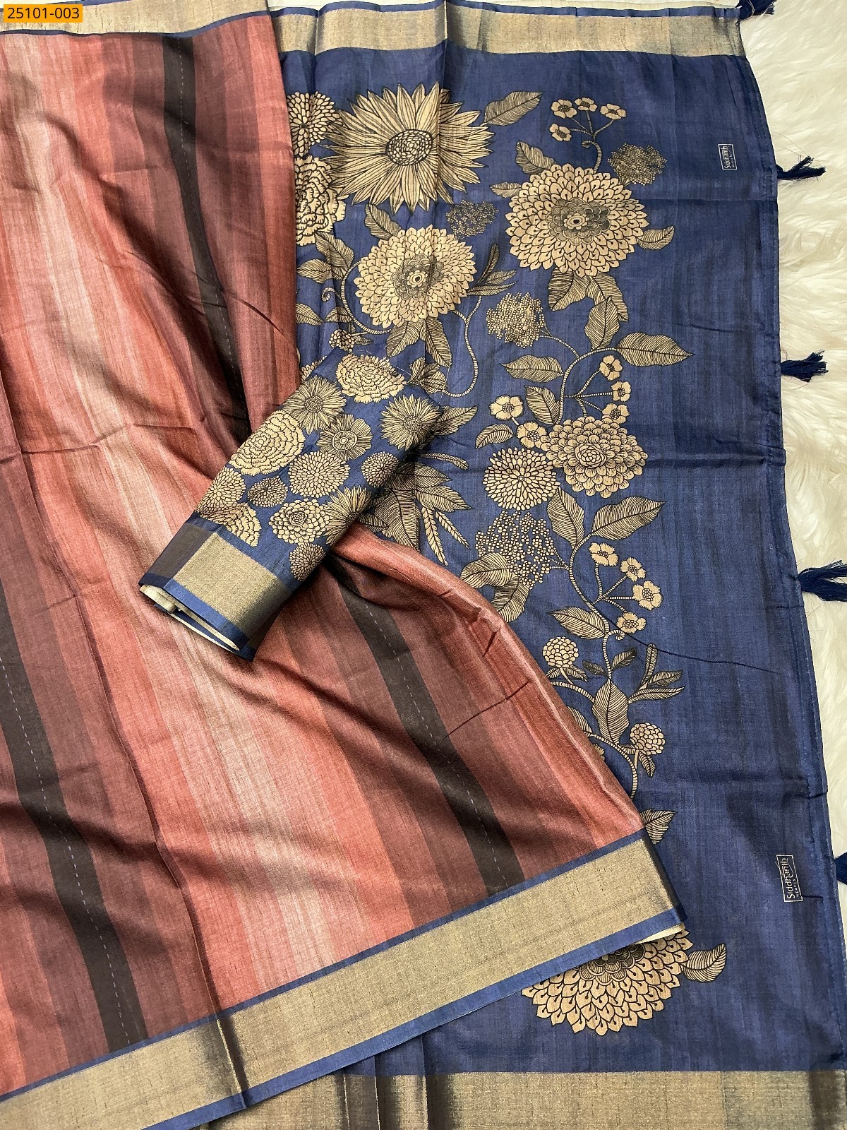 Multi color Bhagalpuri Fancy Silk Saree
