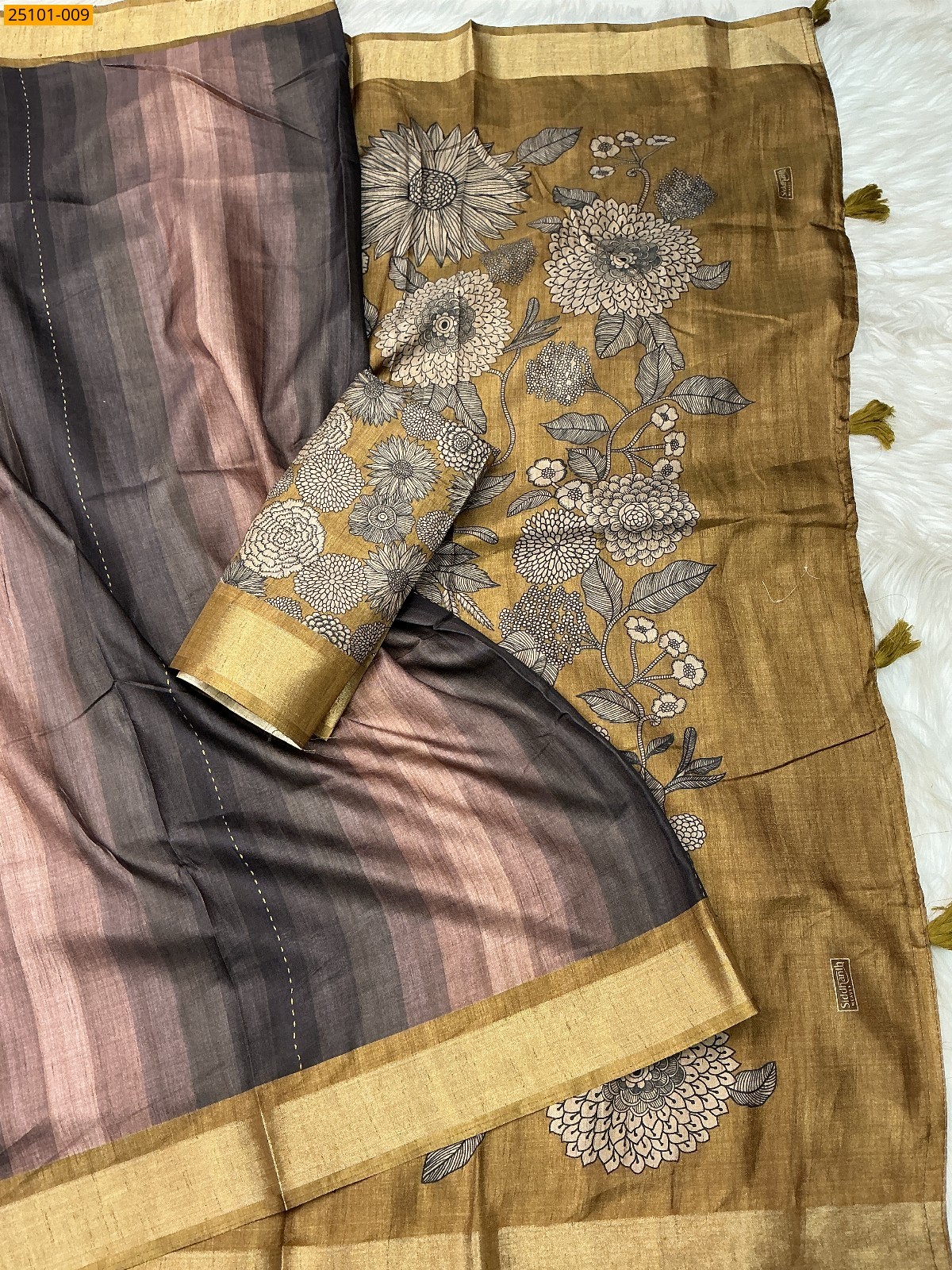 Multi Color Bhagalpuri Fancy Silk Saree