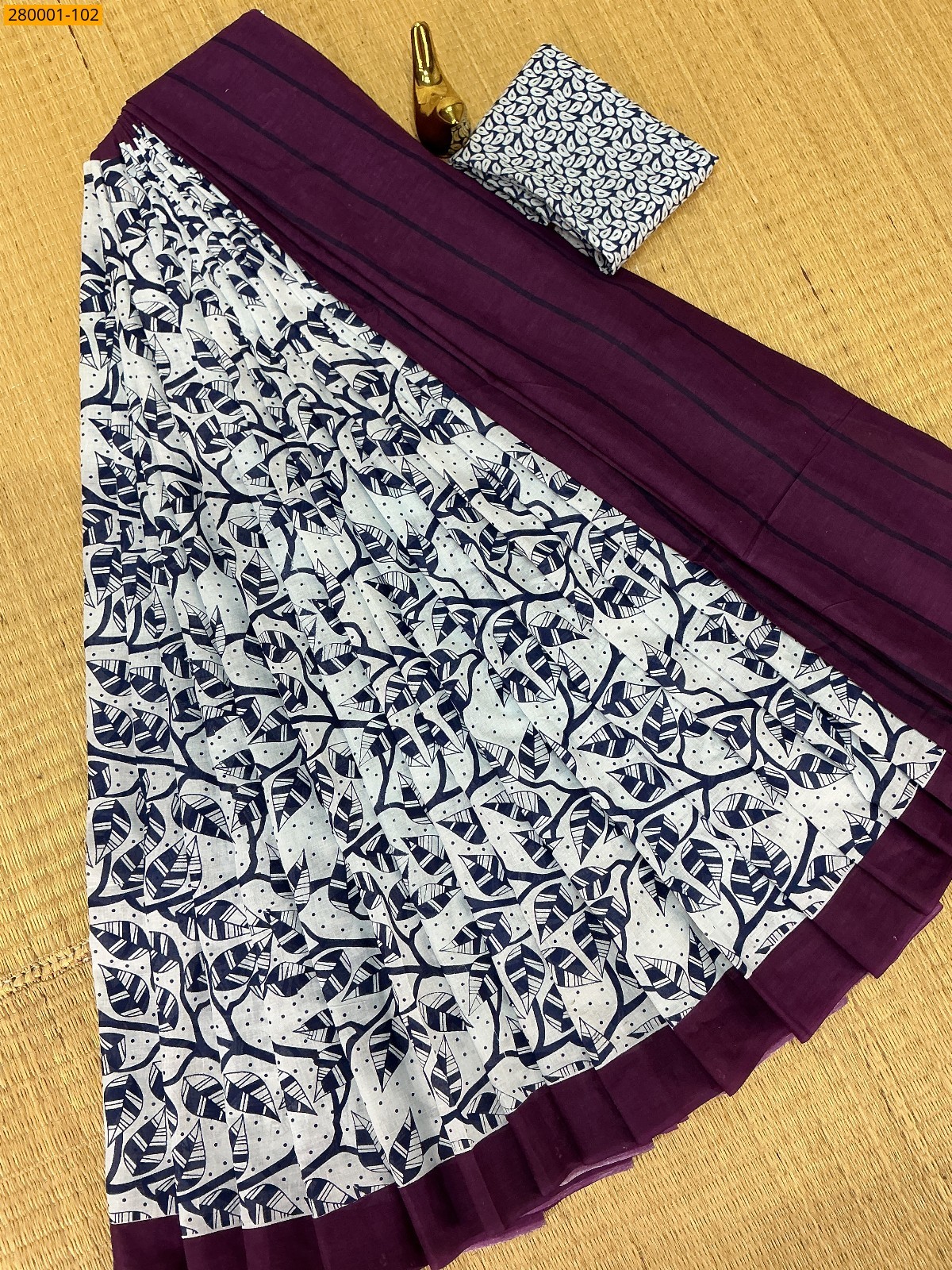 White Pure Mulmul cotton Sarees