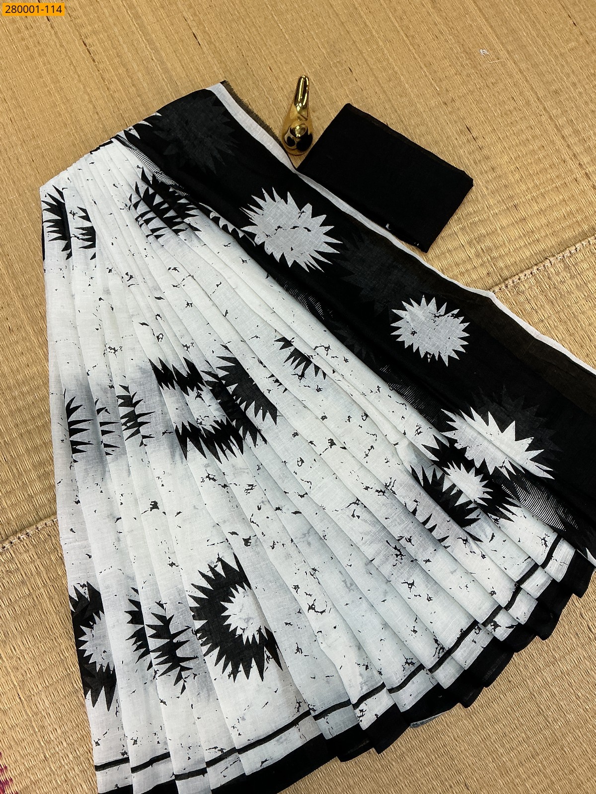 White Pure Mulmul cotton Sarees
