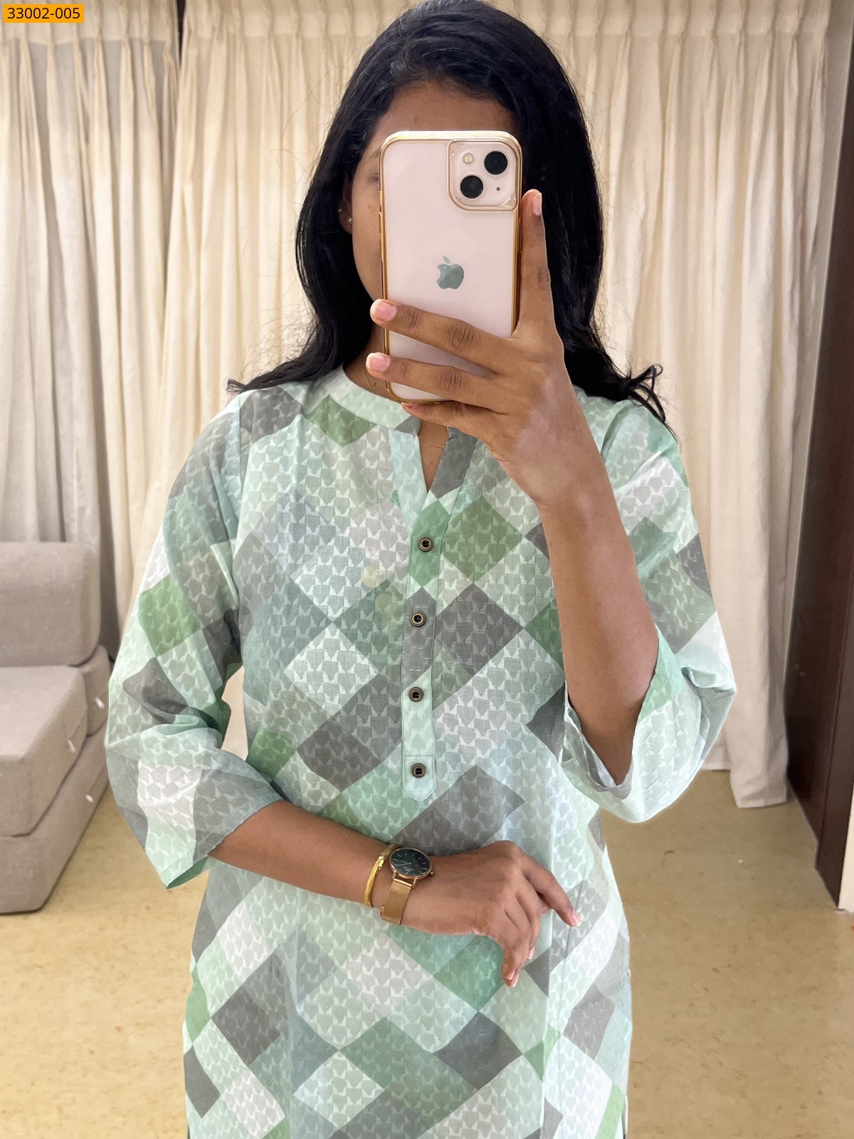 Fine Pure Cotton Semi-Sheer Kurti