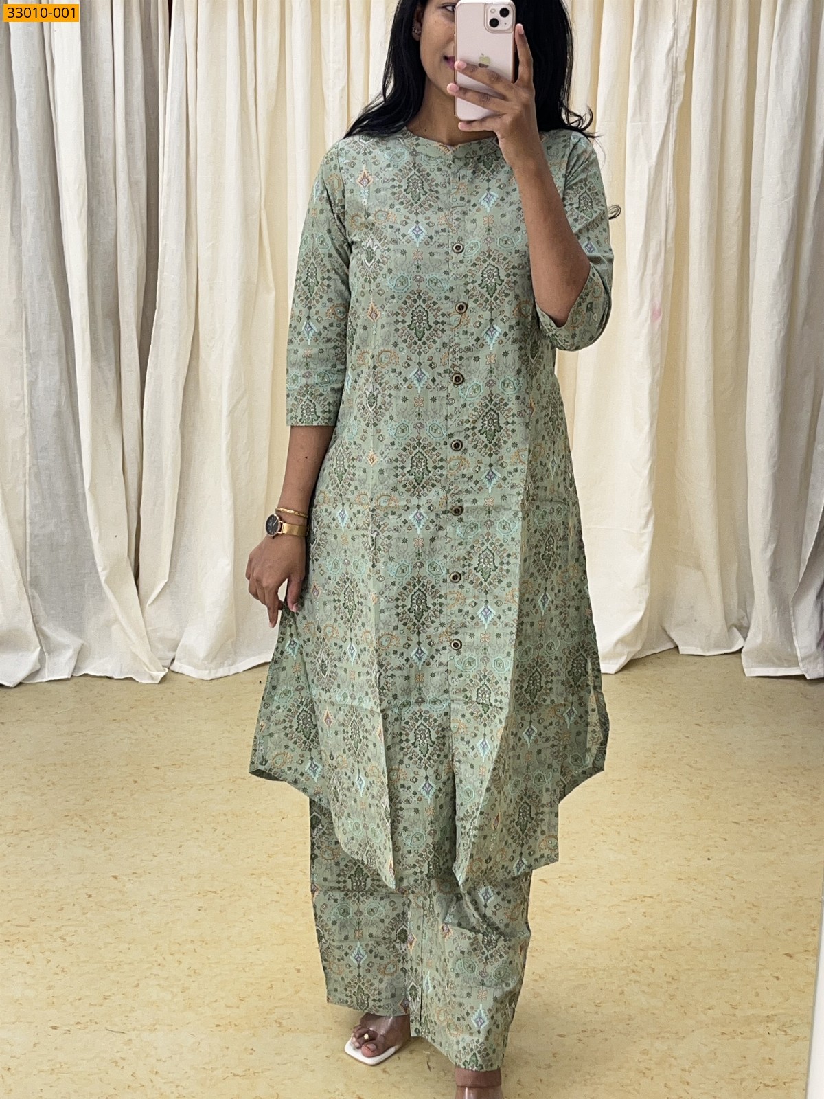 Green Pure Soft Cotton Coord Set