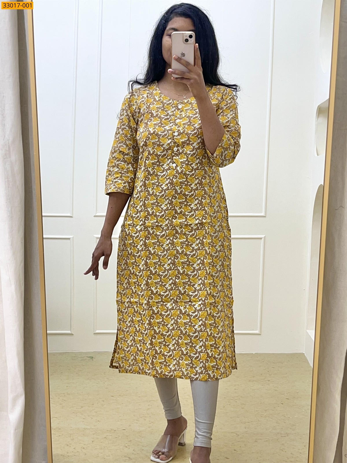 Sandal Soft Rayon Cotton Kurti