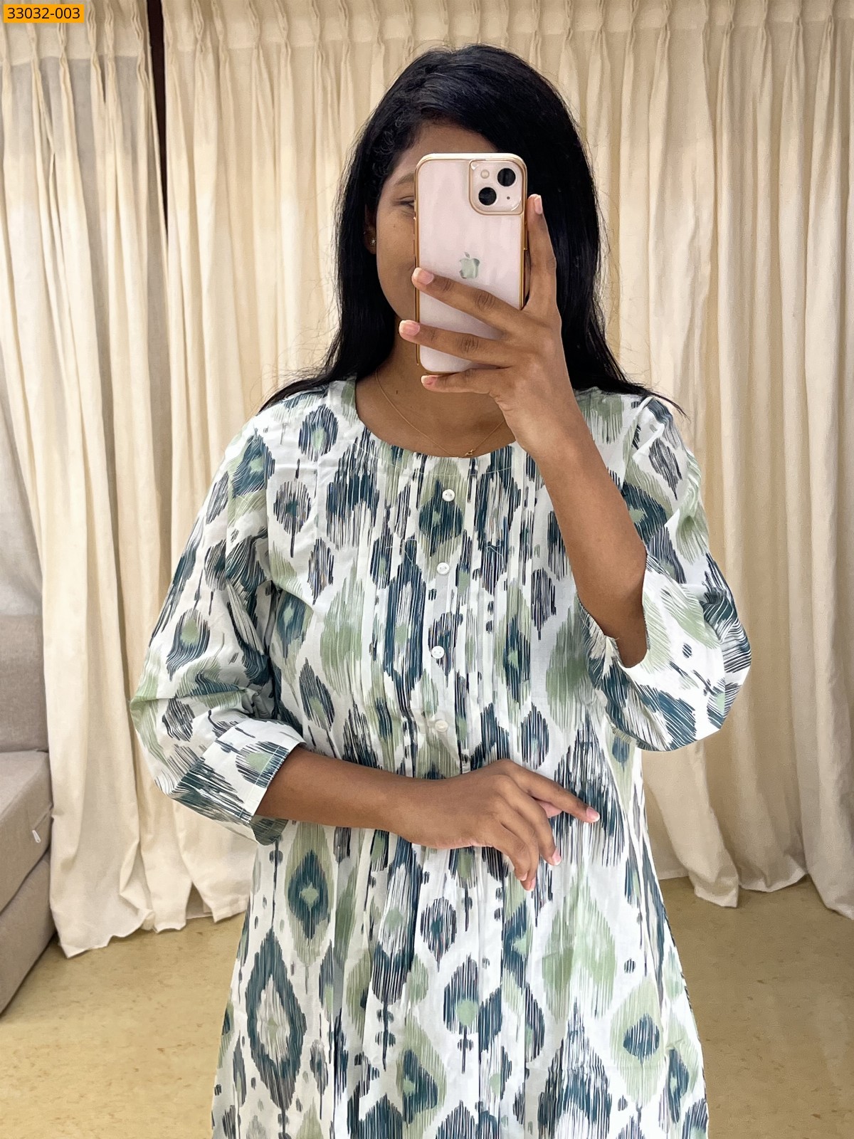 Half White Soft Rayon Cotton Co-ord Readymade Set