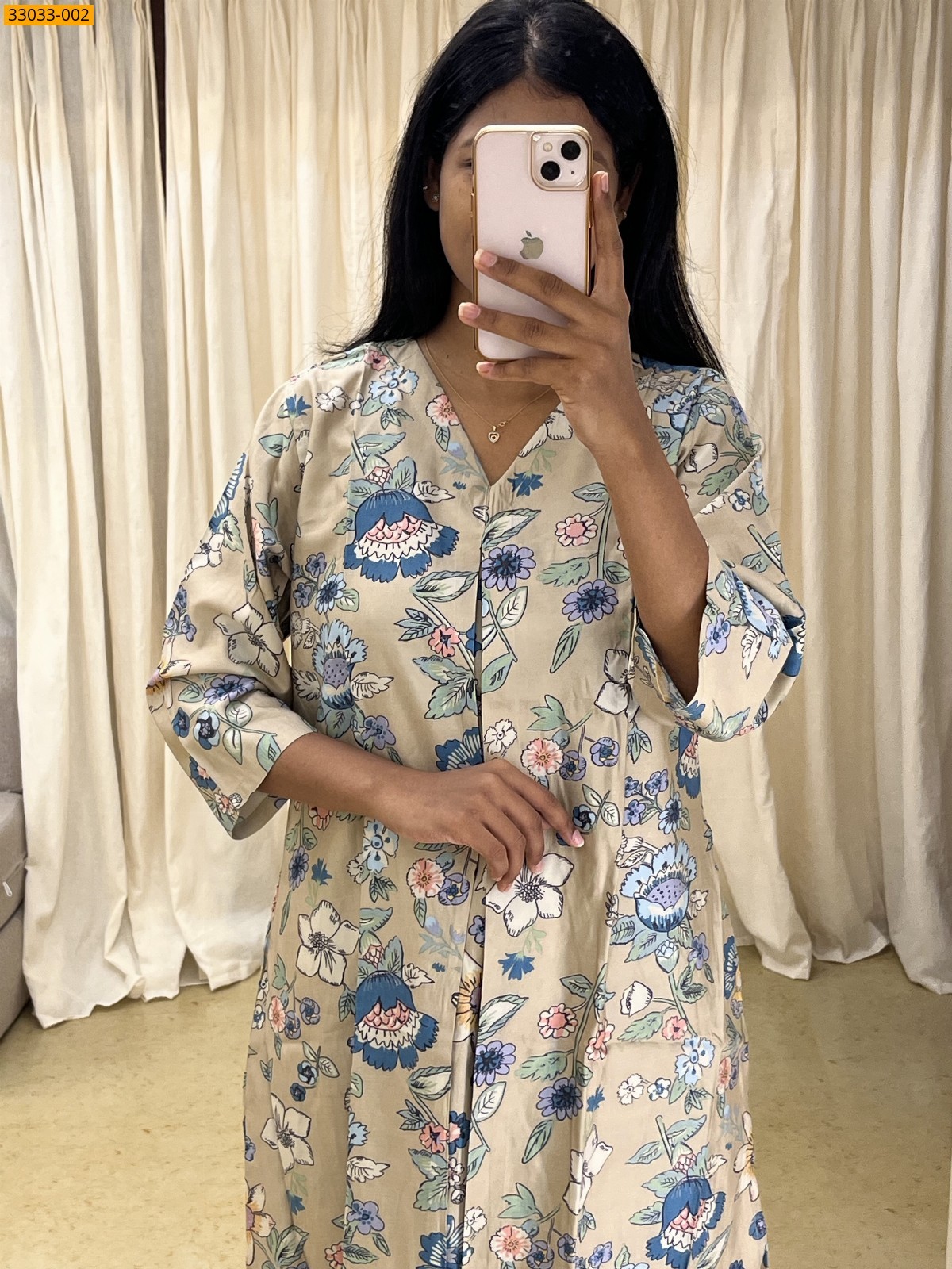 Sandal Bamboo Silk Co-ord Readymade Set