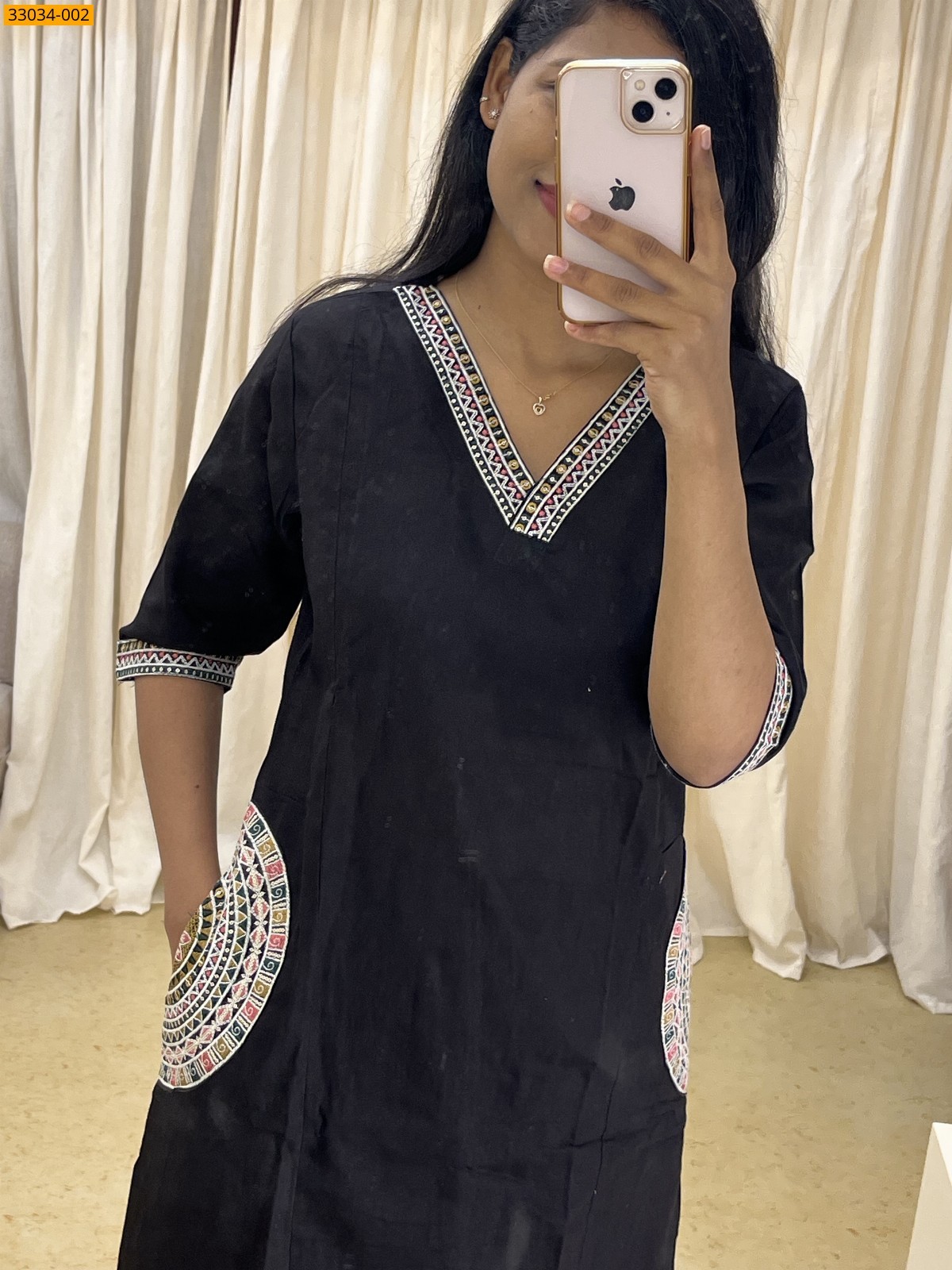 Black Organic Pure Cotton Co-ord Readymade Set