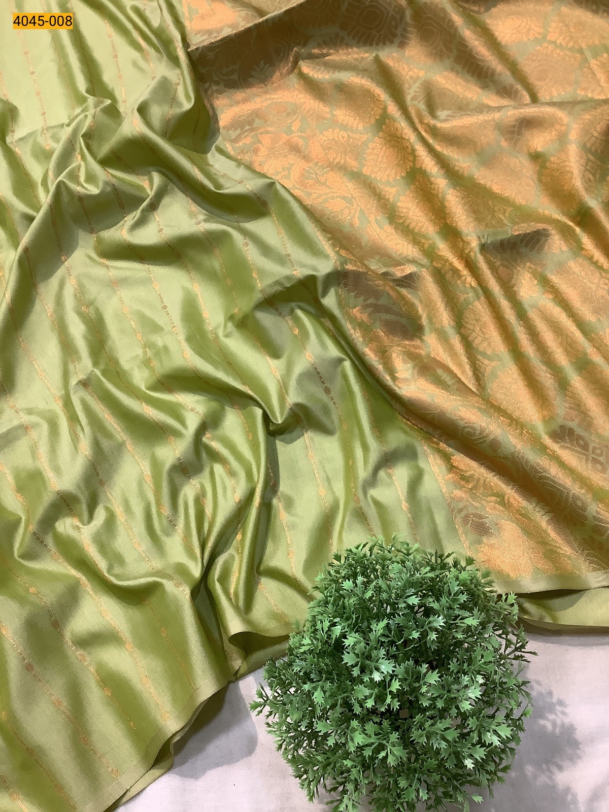 Pista green Soft Silk Saree