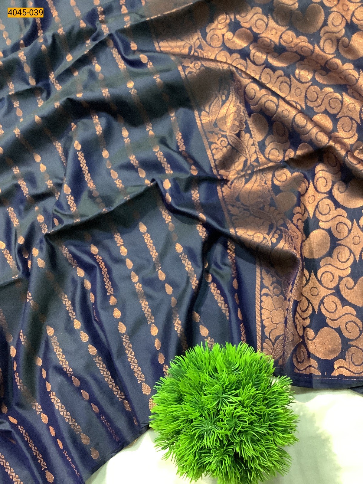 Navy Blue Soft Silk Saree