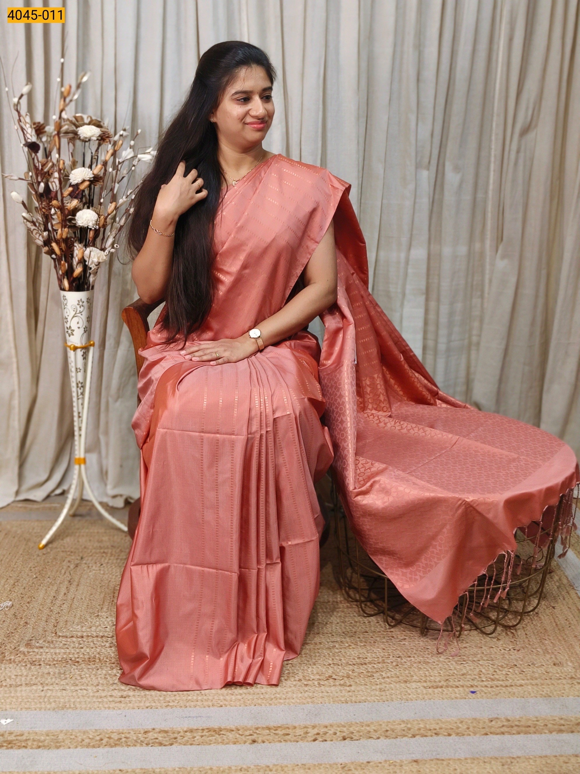 Brown Soft Silk Saree