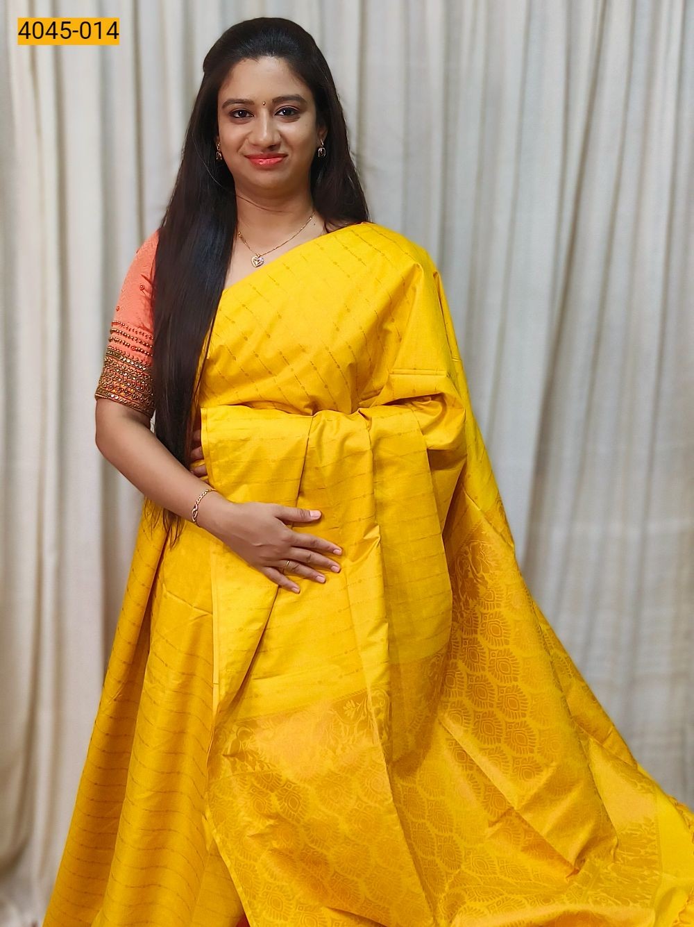 Yellow Soft Silk Saree