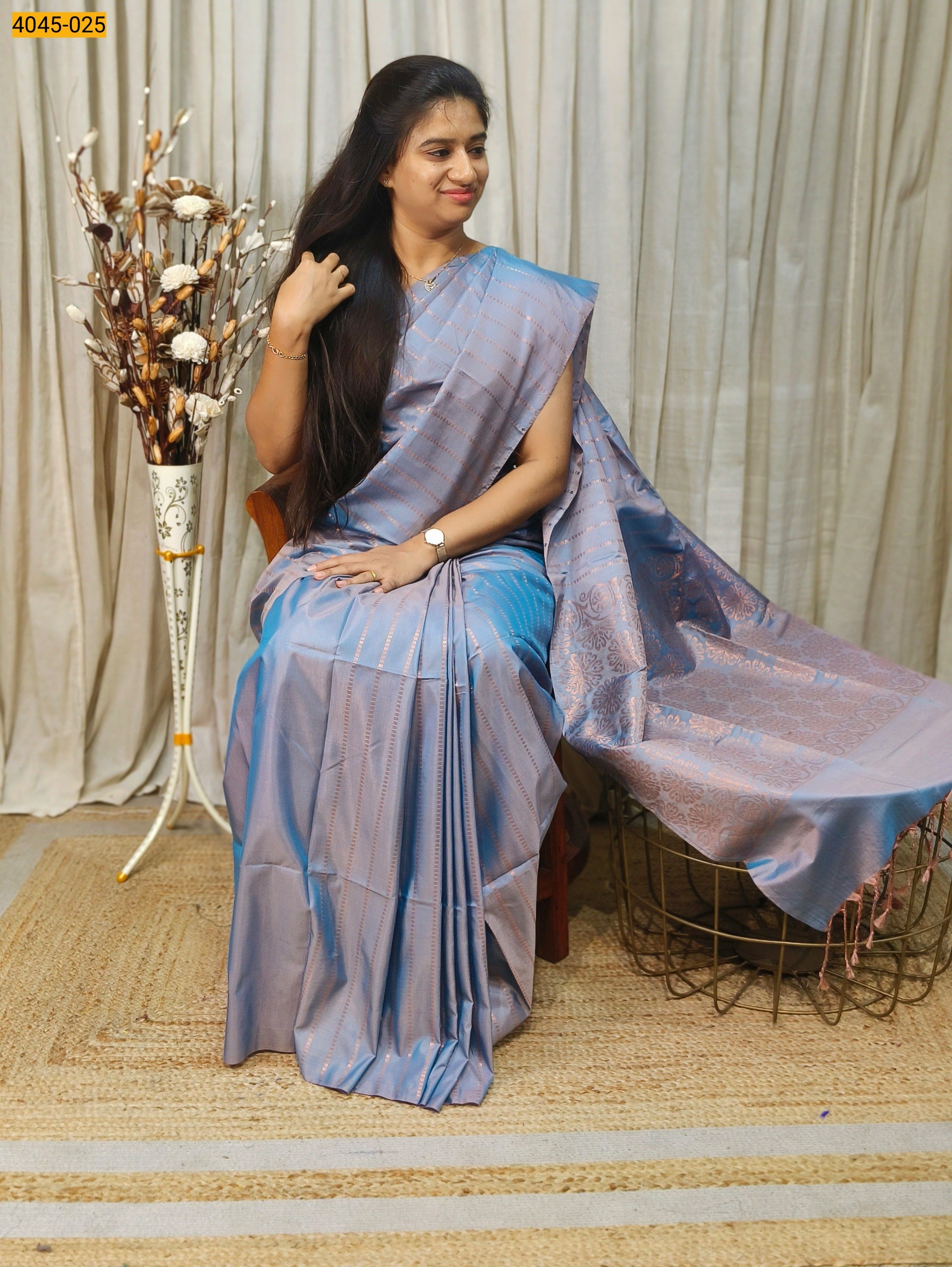 Blue Soft Silk Saree