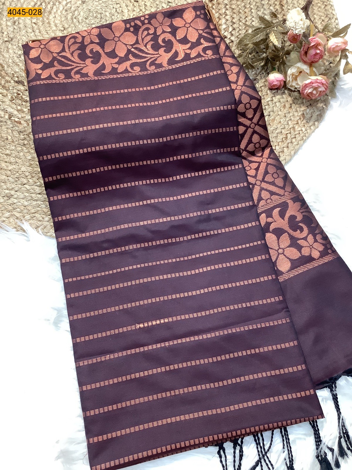 Maroon Soft Silk Saree