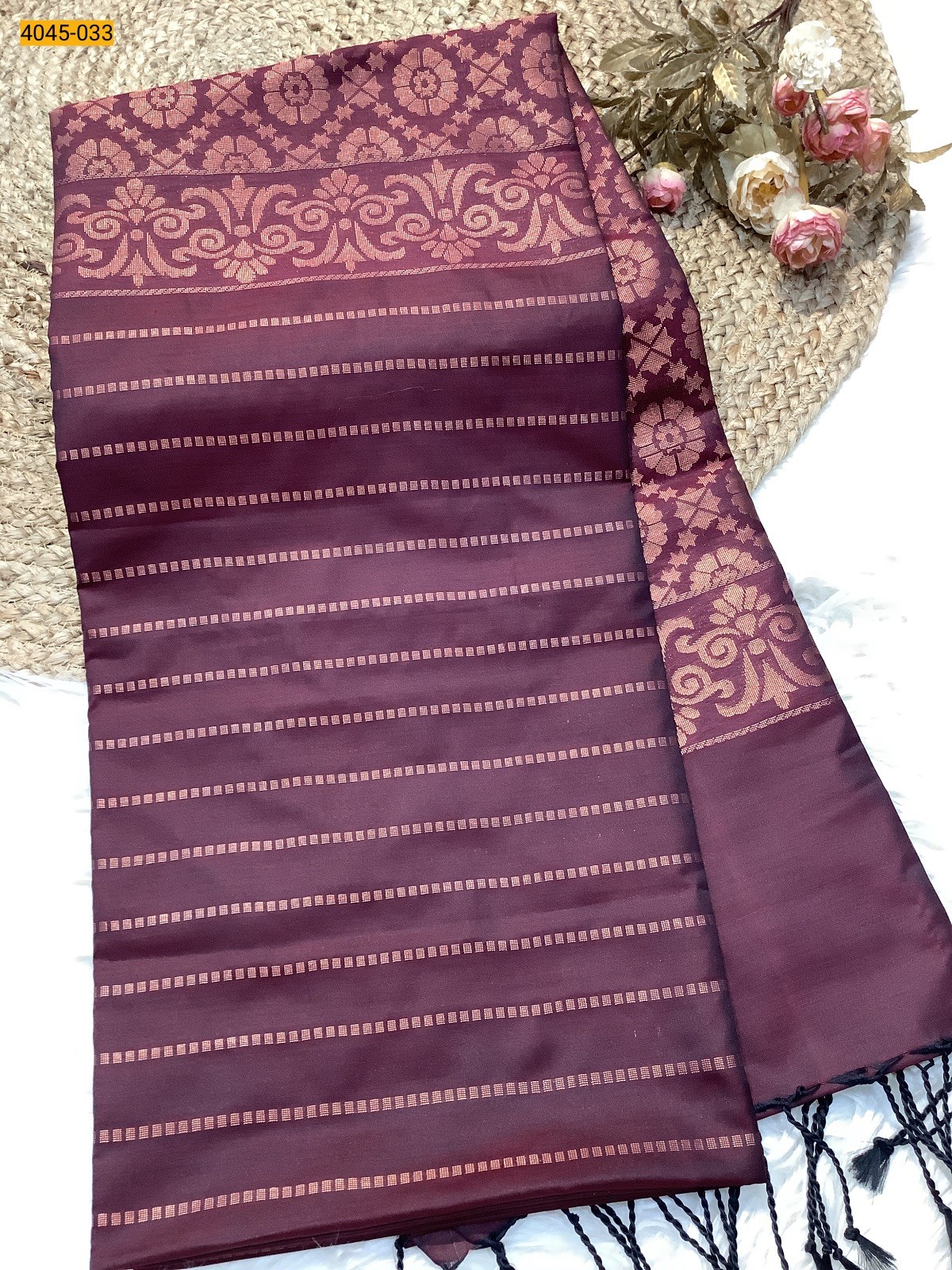 Brown Soft Silk Saree