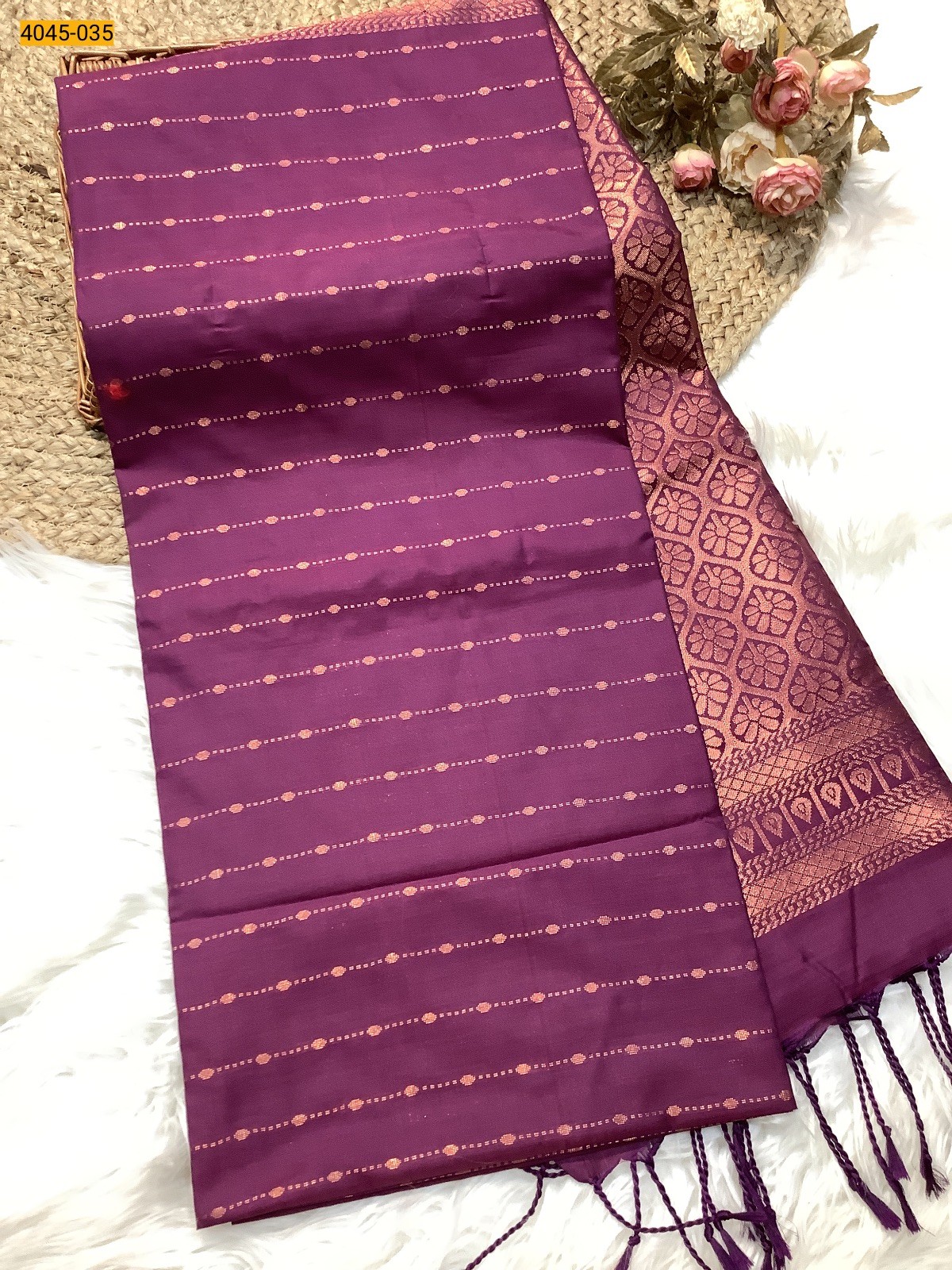 Violet Soft Silk Saree