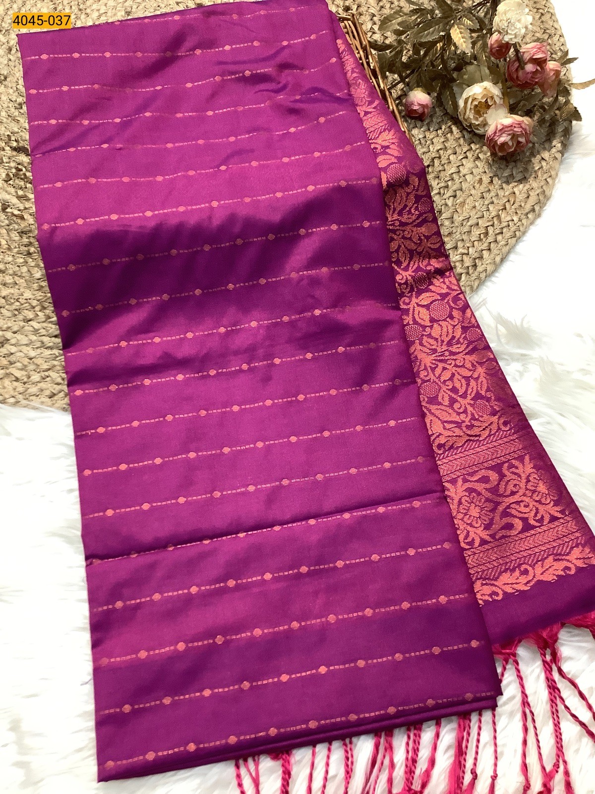 Magenta Soft Silk Saree