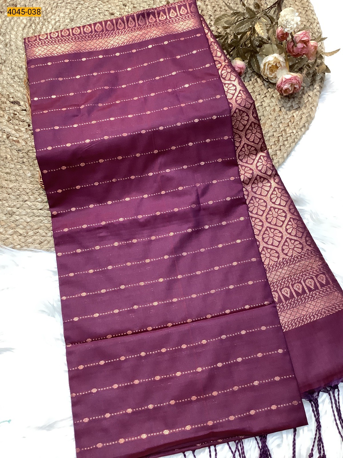 Brown Soft Silk Saree