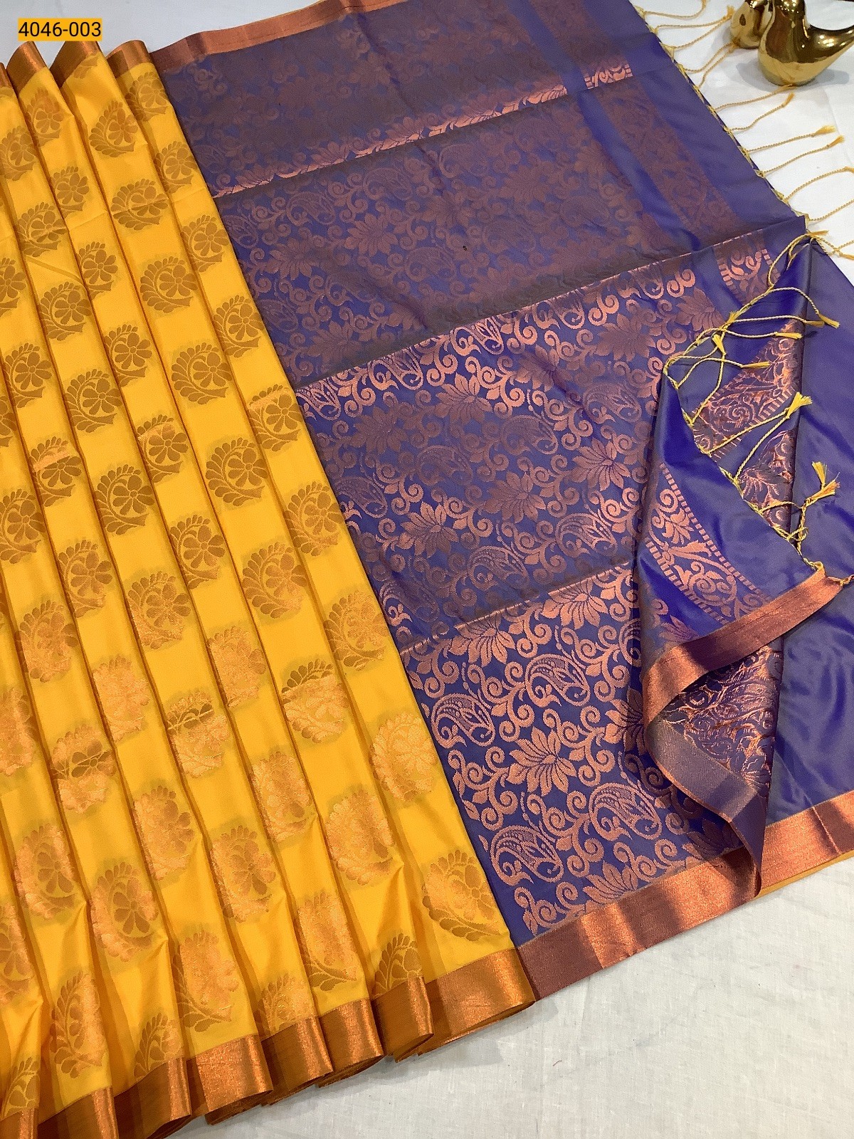 Yellow Fancy Soft Silk Sarees