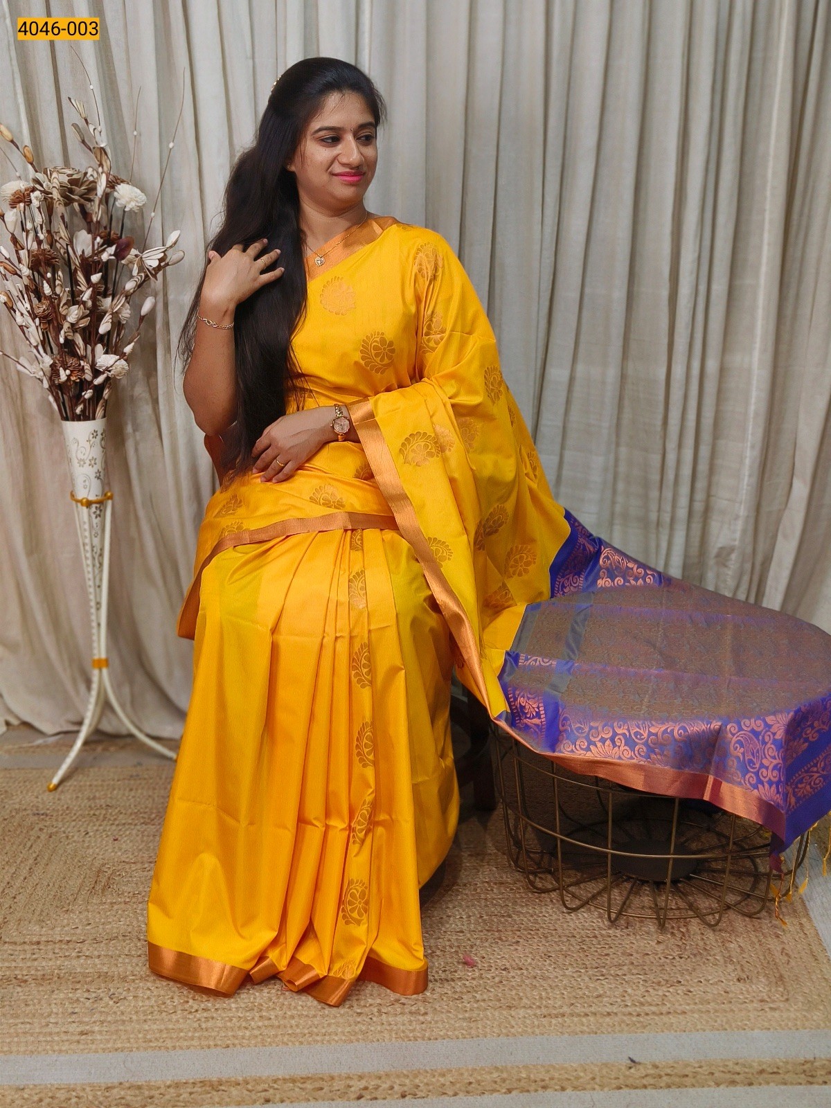 Yellow Fancy Soft Silk Sarees