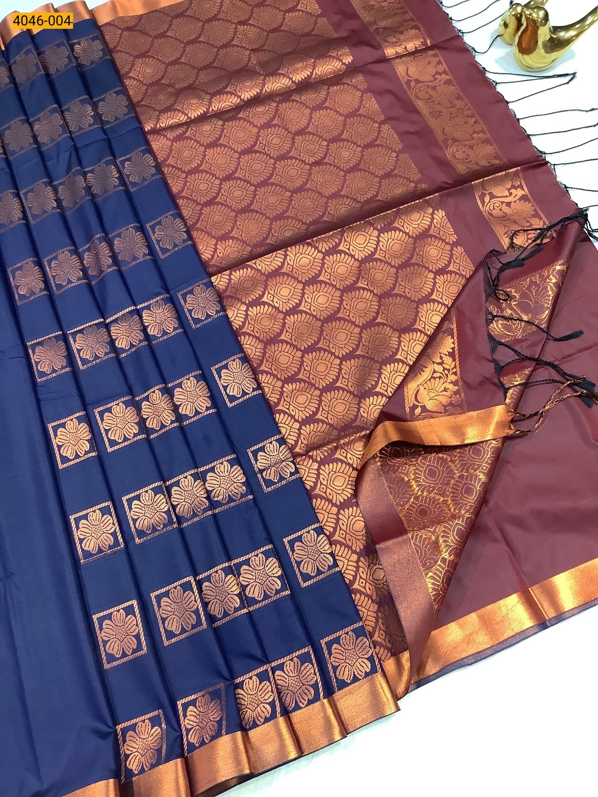 Navy Fancy Soft Silk Sarees