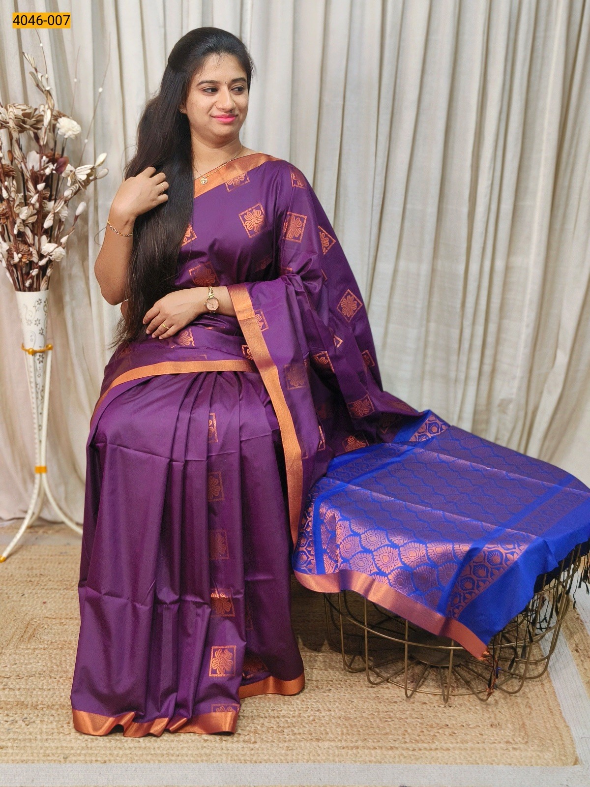 Lavender Fancy Soft Silk Sarees