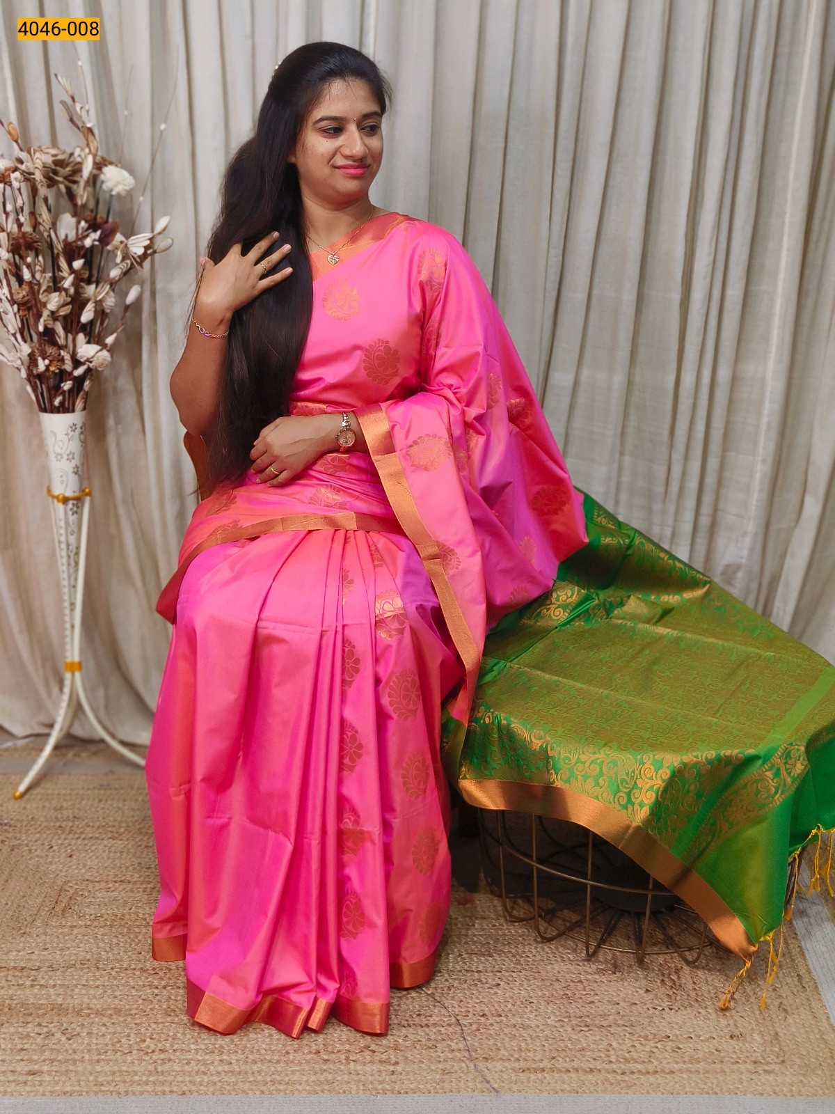 Pink Fancy Soft Silk Sarees