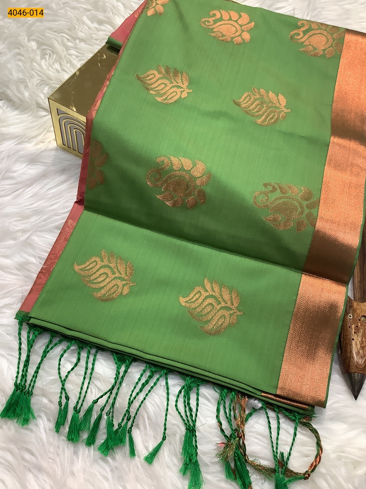 Light Green Fancy Soft Silk Sarees