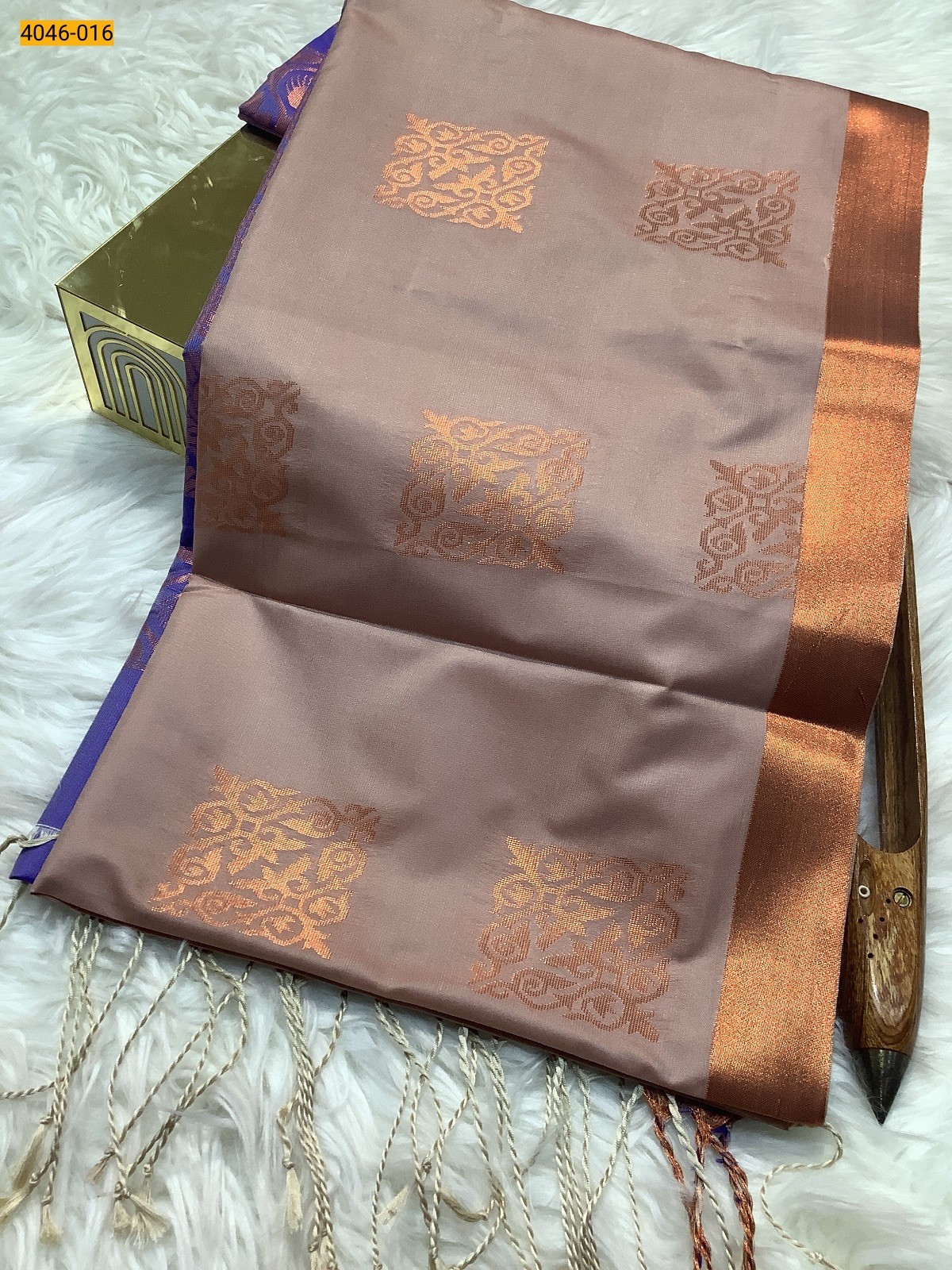 Light Brown Fancy Soft Silk Sarees