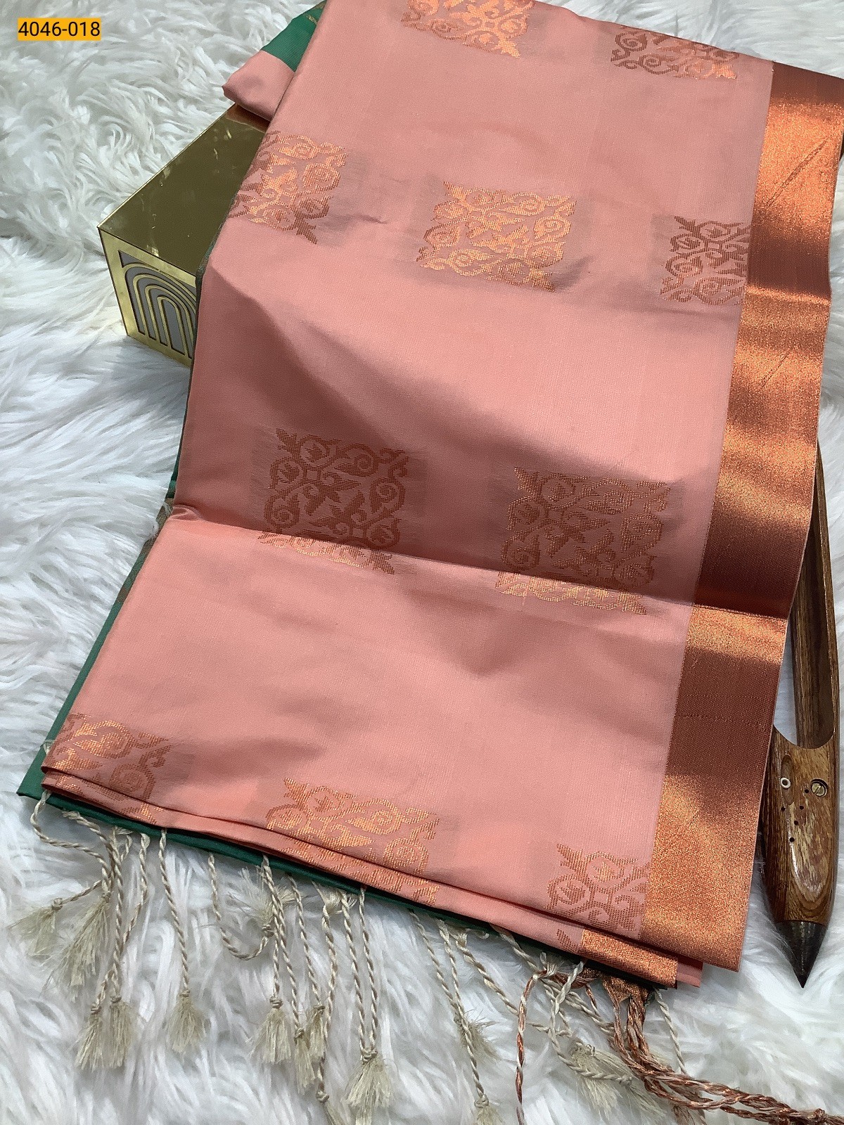 Sandal Fancy Soft Silk Sarees