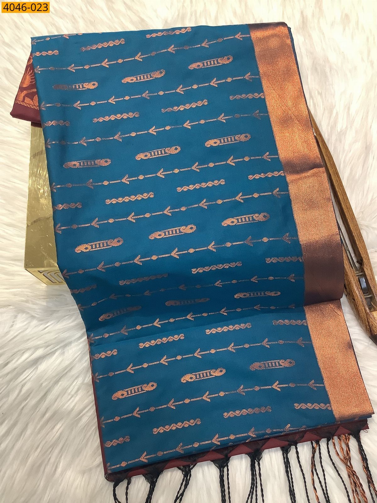 Blue Kanjivuram fancy Soft Silk Sarees