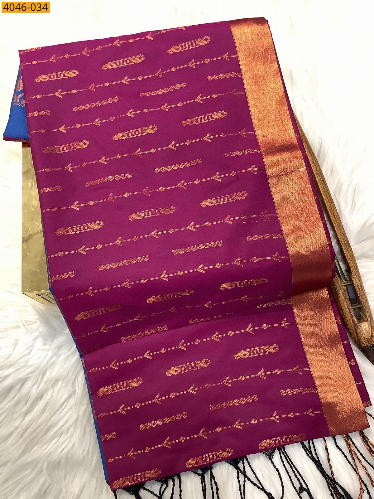 Purple Kanjivuram fancy Soft Silk Sarees