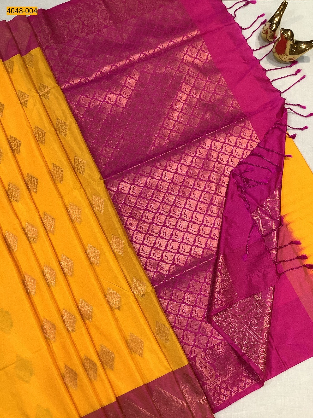 Yellow Premium Soft Silk Saree