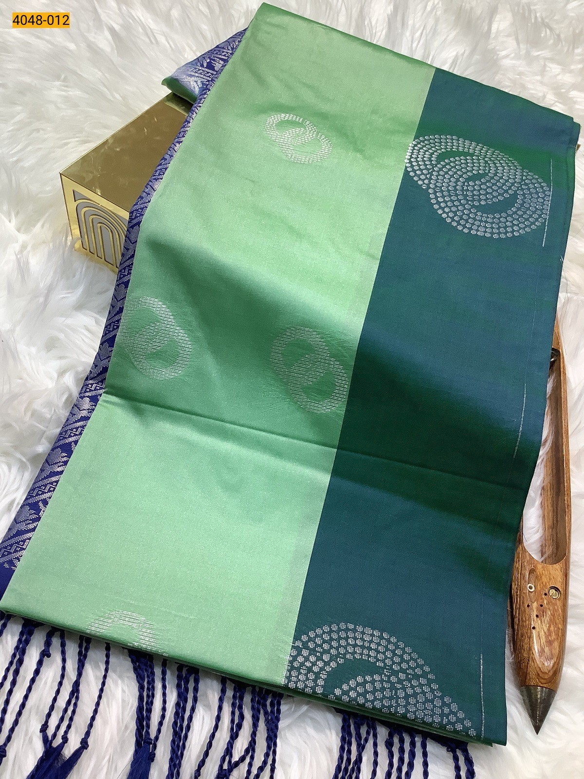 Green Premium Soft Silk Saree