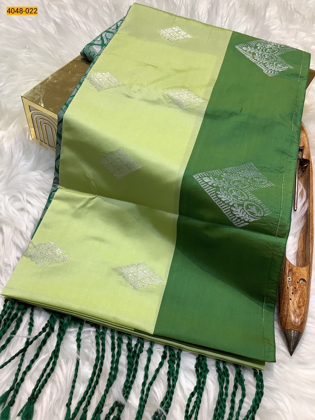 Pista Green Premium Soft Silk Saree