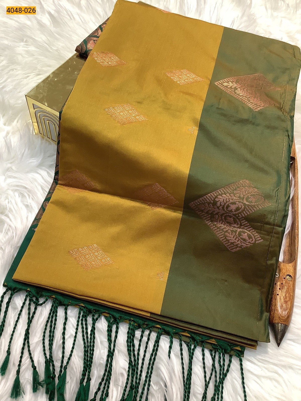 Musterd Yellow Premium Soft Silk Saree