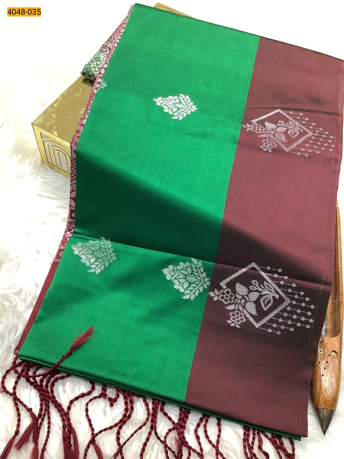 Green Premium Soft Silk Saree
