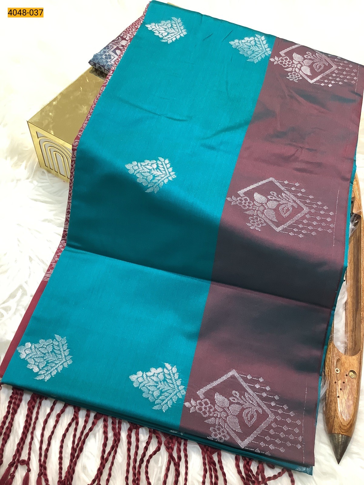 Blue Premium Soft Silk Saree