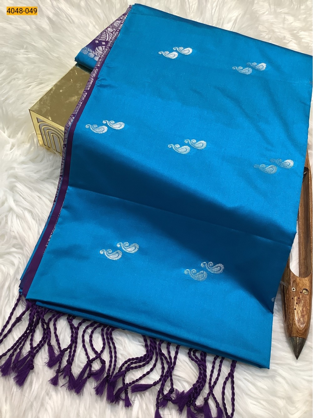 Blue Premium Soft Silk Saree