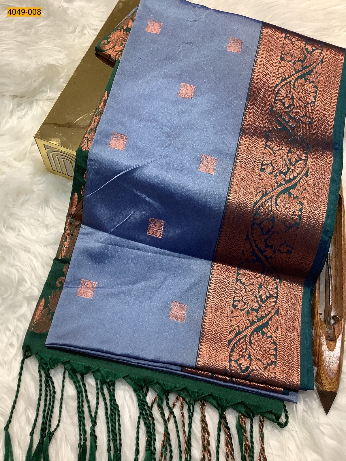 Blue Premium Soft Silk Saree