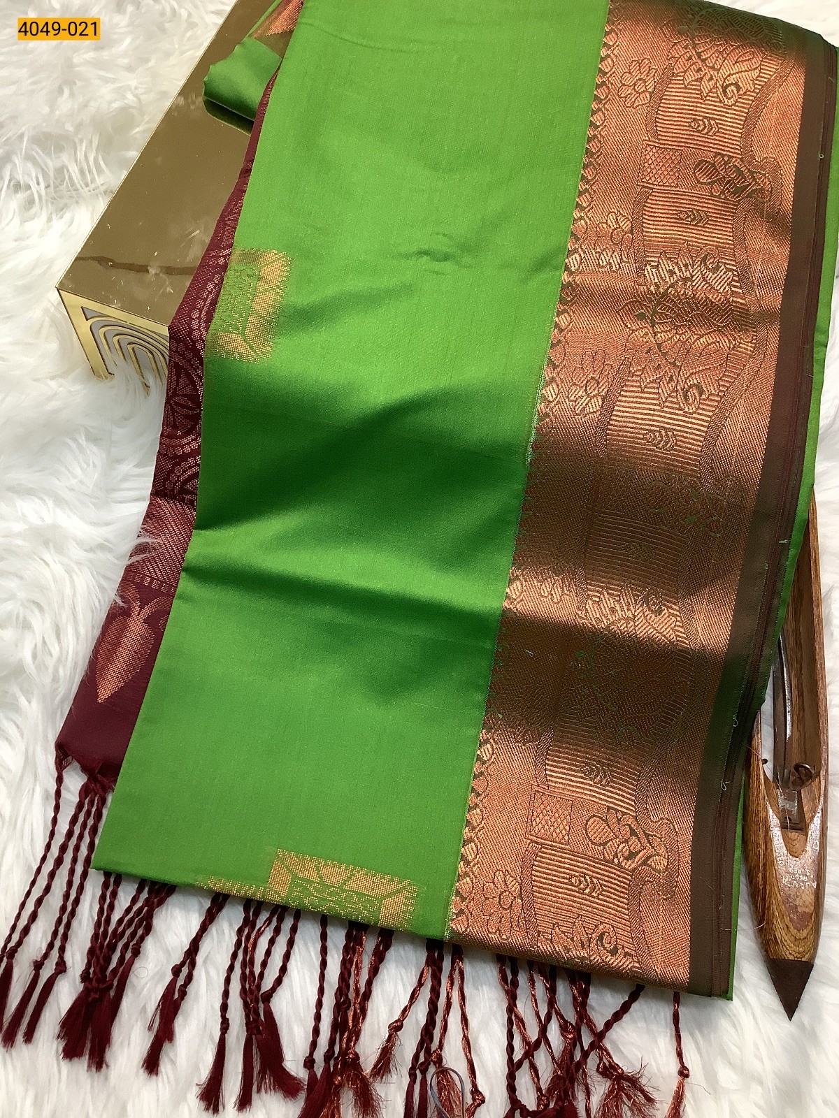 Green Premium Soft Silk Saree